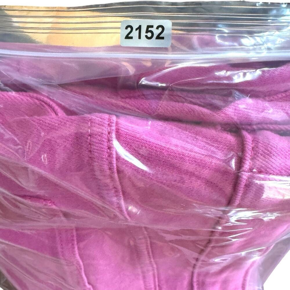Pilcro The Yaya Cotton Blend Mid-Rise Denim Crop Flare Jeans Pink Womens Size 33 - Picture 16 of 16
